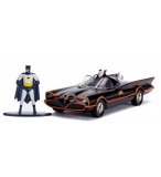 VOITURE CLASSIC TV SERIES BATMOBILE + BATMAN - DC - VOITURE 1/32 + FIGURINE - VEHICULE EN METAL - JADA