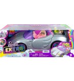 VOITURE DECAPOTABLE GRISE PAILLETTES + 3 ACCESSOIRES - BARBIE EXTRA- MATTEL - HDJ47 - VOITURE DECAPOTABLE