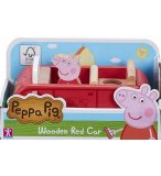 VOITURE ROUGE DE PEPPA PIG + FIGURINE PEPPA LE COCHON - GIOCHI PREZIOSI - MONDE MINIATURE PEPPA LE COCHON