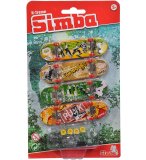 X-TREME - COFFRET 4 MINI DECK SKATES - MINI SKATE A DOIGT 90 MM - SIMBA