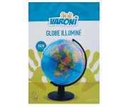 GLOBE TERRESTRE ROTATIF ET LUMINEUX 25 CM - JEU EDUCATIF