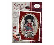 SEQUIN ART GORJUSS RUBY 25 x 34 CM - SANTORO - KIT CREATIF PAILLETTES