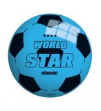 BALLON EN PLASTIQUE WORLD STAR CLASSIC 22 CM BLEU - JOHN SPORTS - JEU PLEIN AIR