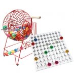 BOULIER DE LOTO GEANT 31 CM - SPHERE + 90 BOULES + PLATEAU DE CONTROLE - CARTALOTO