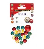 FILET DE 20 BILLES 16 MM + 1 CALOT 25 MM SPIDER - SERIE COLLECTOR - KIM PLAY - JEU DE RECREATION, ADRESSE