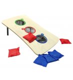 JEU DE LANCER DE SACS, POCHES - CORNHOLE - PLANCHE EN BOIS - JEU D'ADRESSE, CIBLE