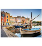 PUZZLE MIROIR AUX OISEAUX, PORT DE MARTIGUES, FRANCE 1000 PIECES - BATEAUX, VILLE - EDUCA - 19928