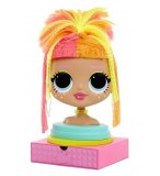 TETE A COIFFER LOL SURPRISE NEONLICIOUS - OMG STYLING HEAD - POUPEE, COIFFURES