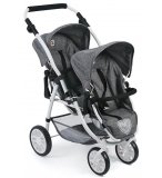POUSSETTE JUMEAUX VARIO JEAN GRIS POUPEES - BAYER CHIC 2000 - 68976 - POUSSETTE DOUBLE
