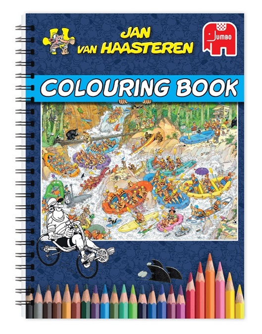Livre coloriage Adulte Jan van Haasteren - Dessin humour