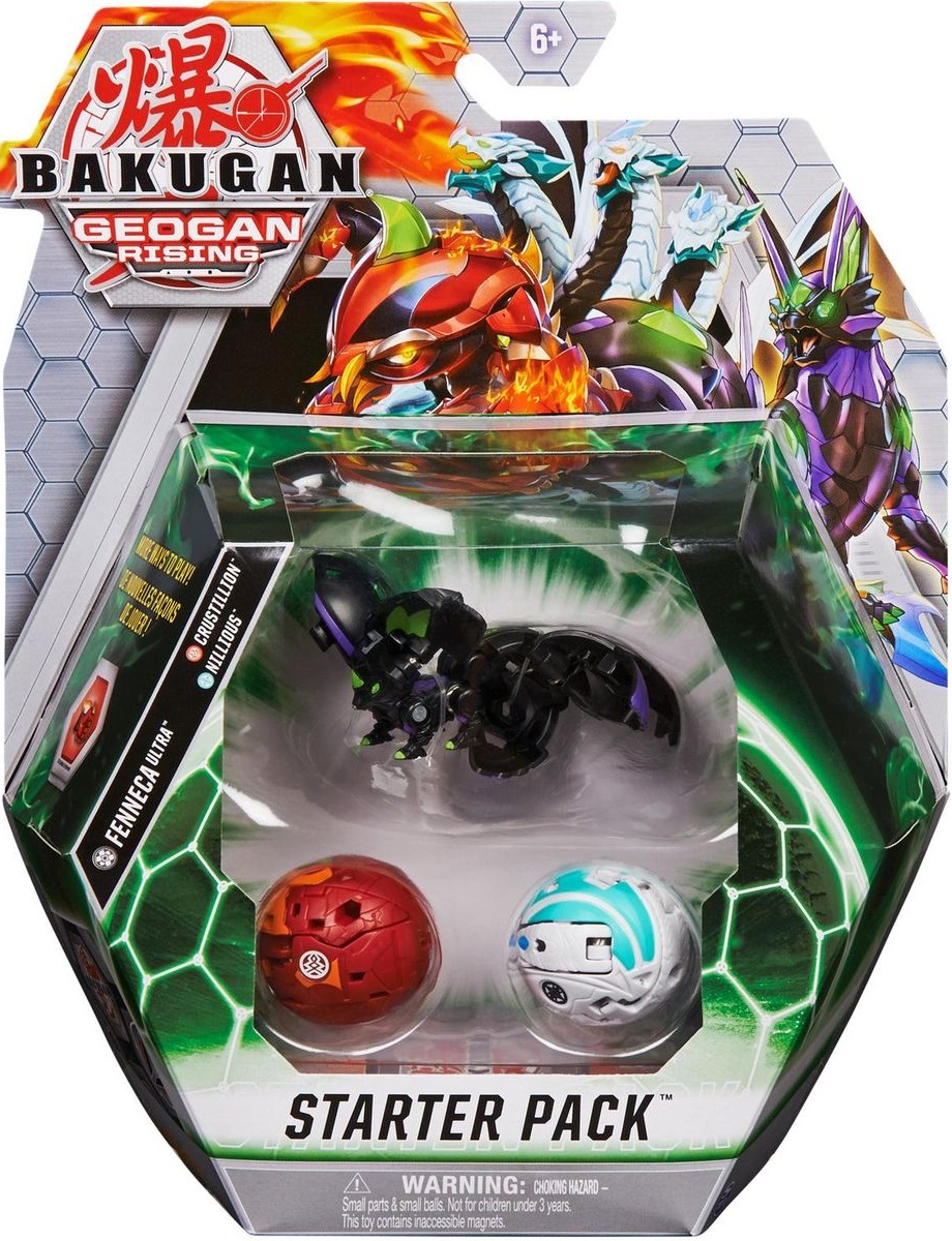 BAKUGAN Spin Master Legends Collection Pack | 4 Pezzi Con Nova LED, Ultra E Geogan | Giocattolo 6+ Anni