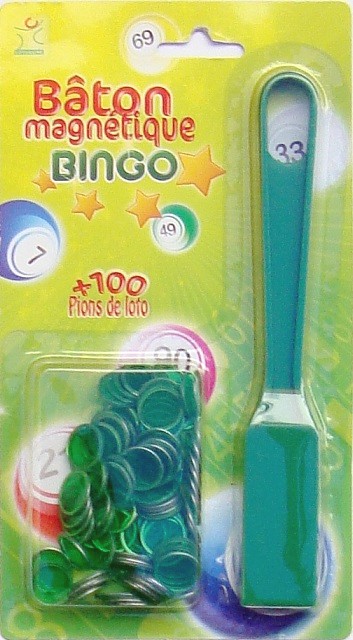 Jetons Magnétiques Loto - 100 Pions Fluos Jaunes - Cavernedesjouets