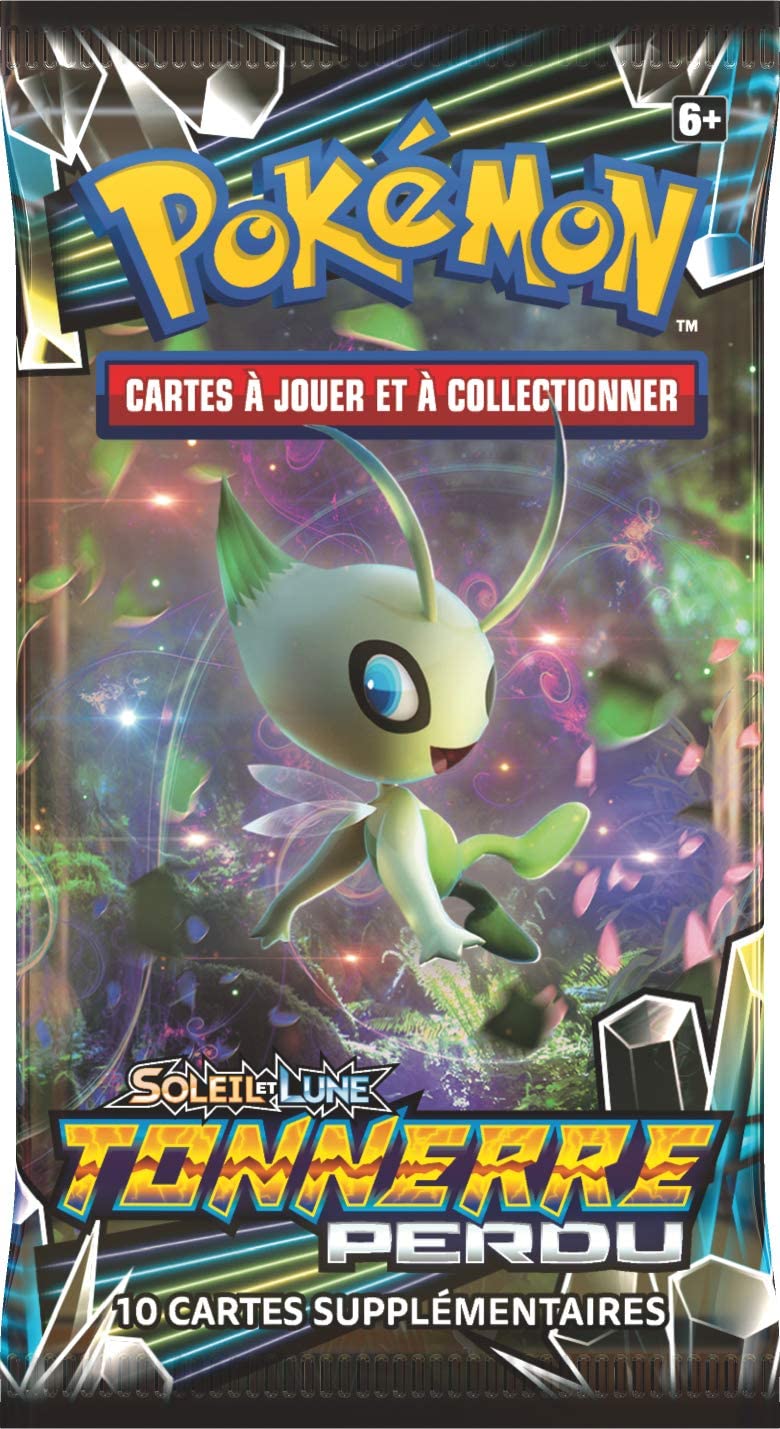 Booster Pokemon soleil et lune 8 Tonnerre Perdu de 10 cartes à collectionner asmodée
