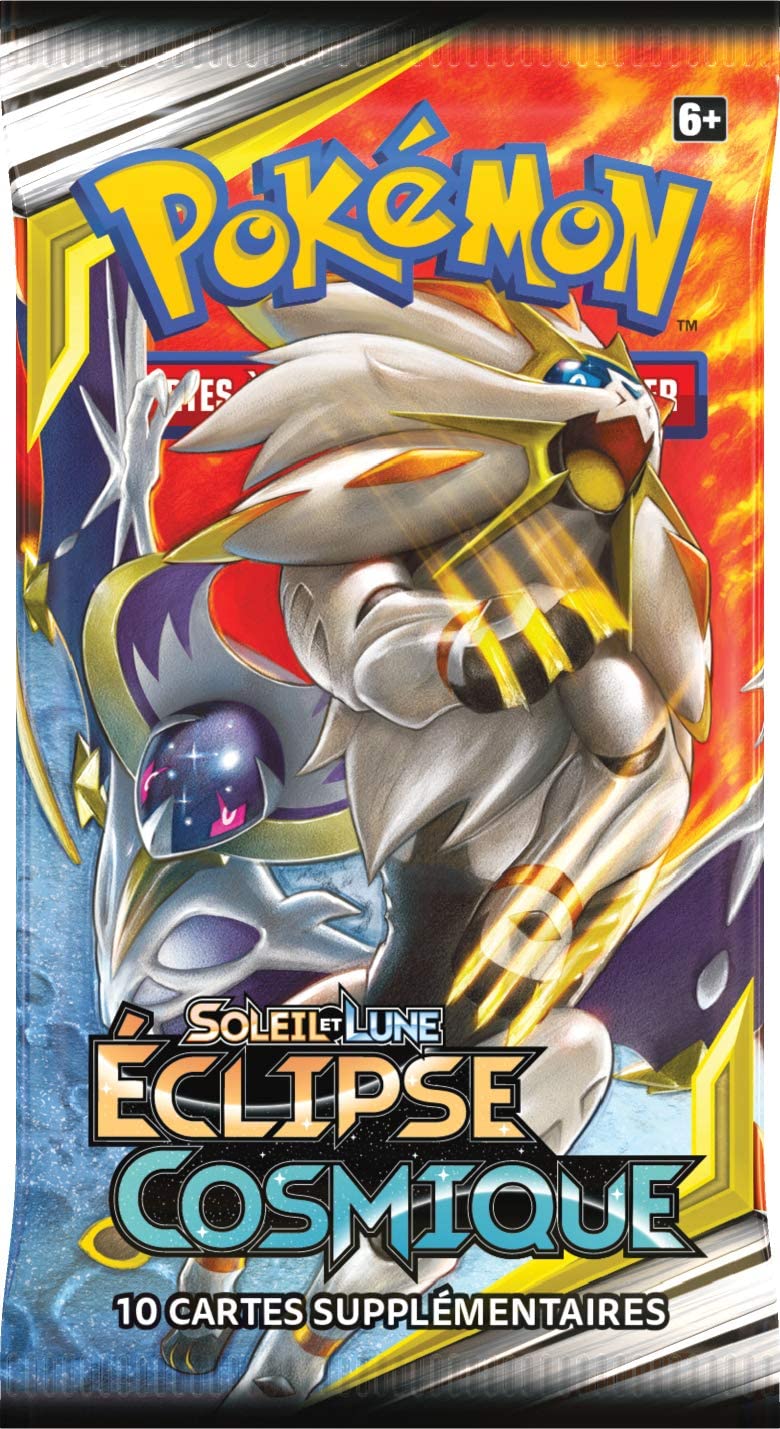Booster Pokemon soleil et lune 12 Eclipse Cosmique de 10 cartes à collectionner asmodée