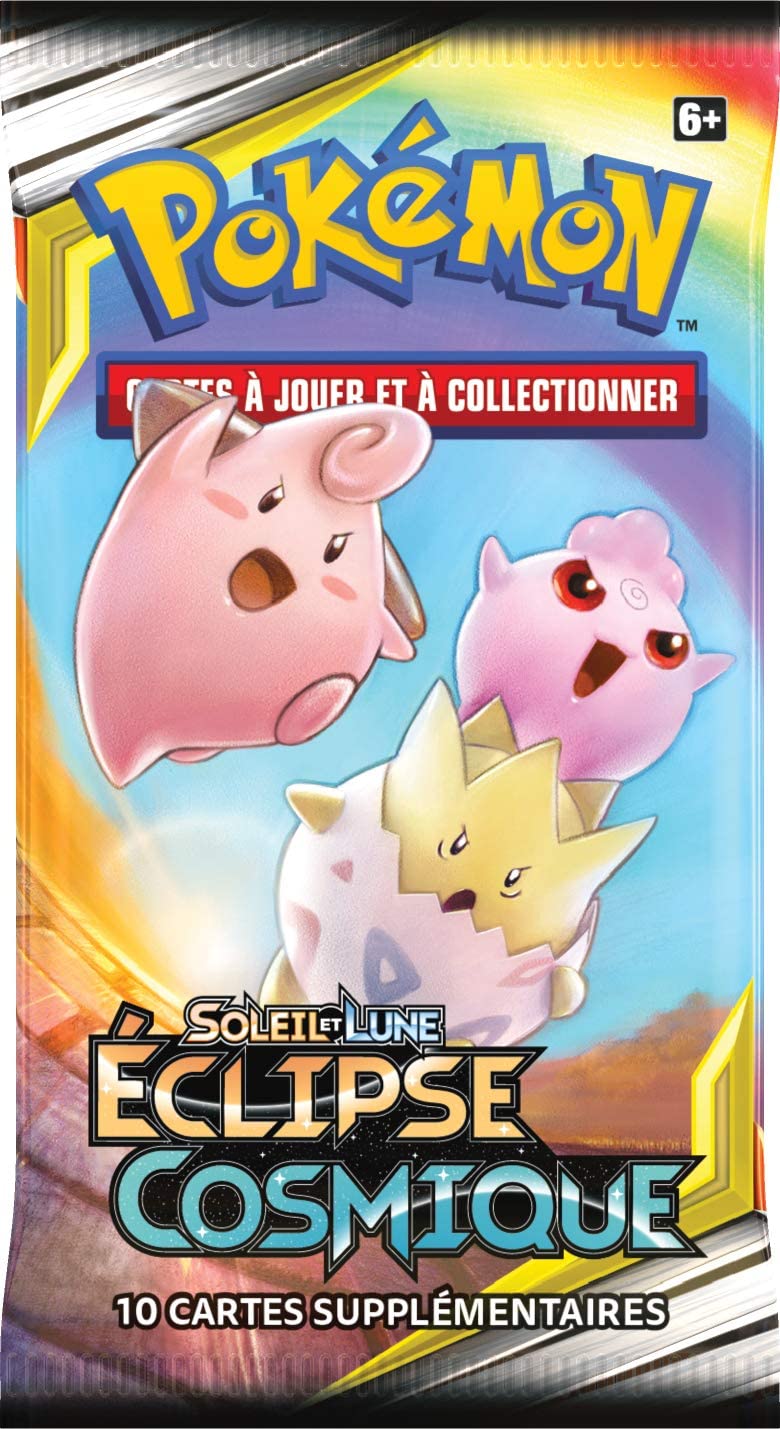 Booster Pokemon soleil et lune 12 Eclipse Cosmique de 10 cartes à collectionner asmodée