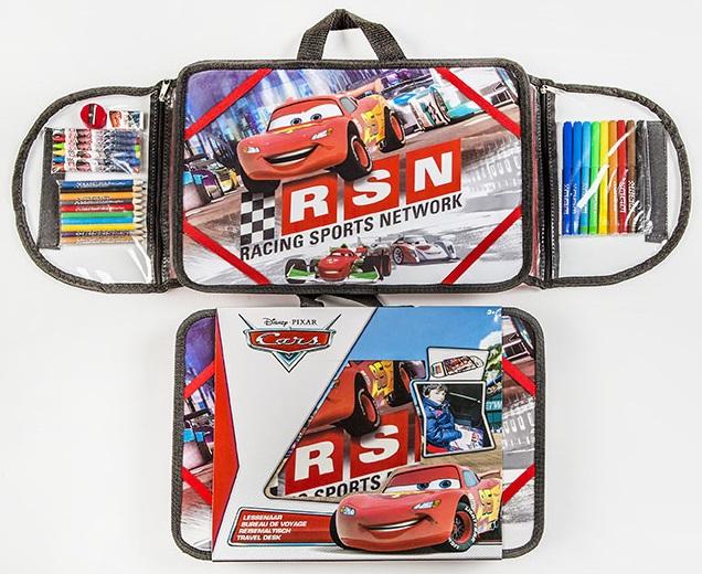 Bureau d’activité portable Cars Disney + Set de coloriage