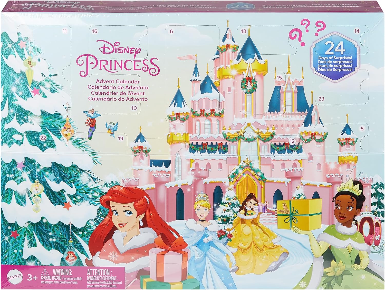 Mattel HLX06 Calendrier De L’Avent Disney Princess 24 Surprises