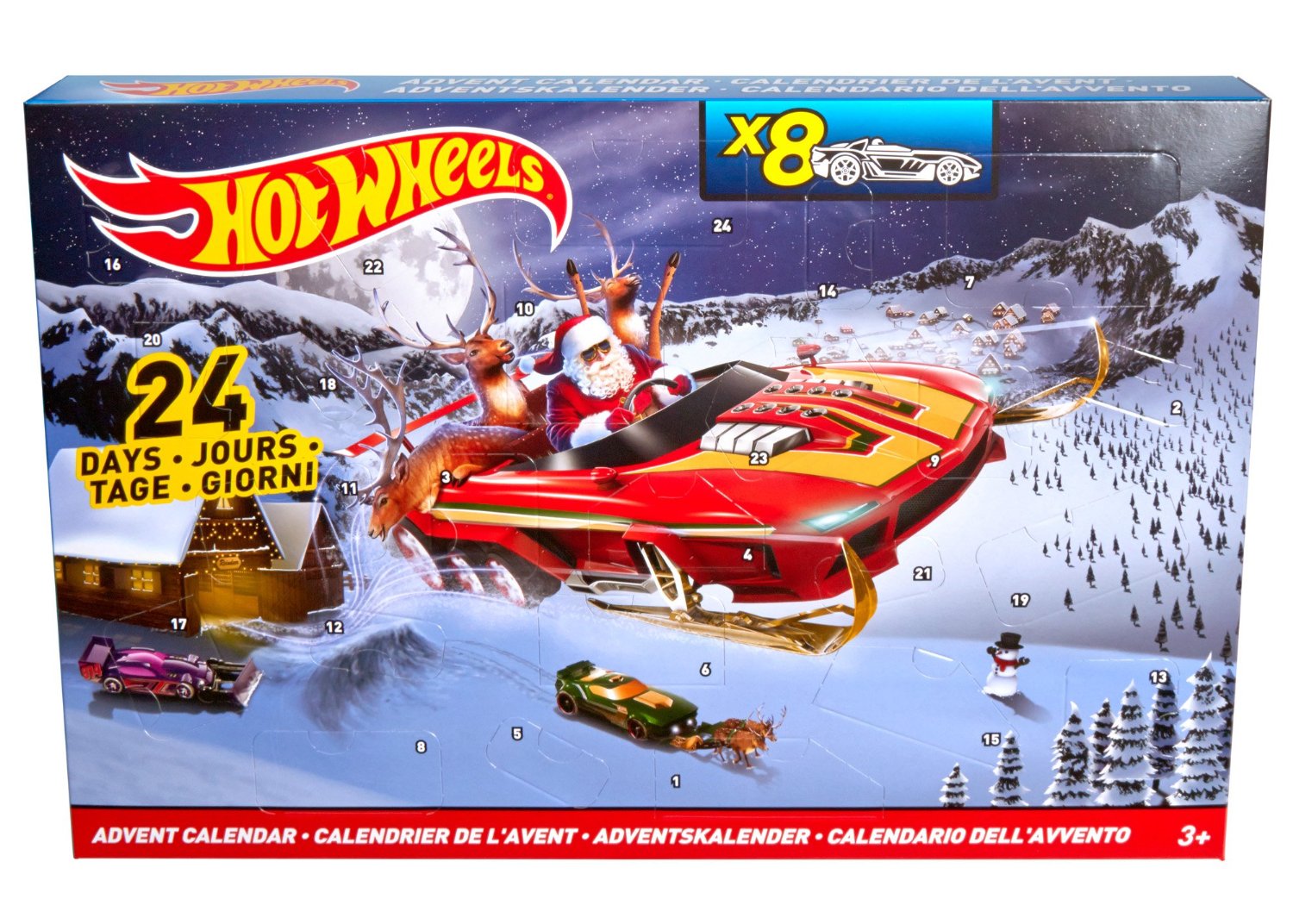 Calendrier Avent Hot Wheels 2016 - Véhicules miniatures
