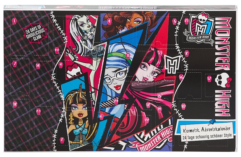 Calendrier avent Monster High maquillage / beauté Noël Calendrier avent Monster High maquillage / beauté Noël