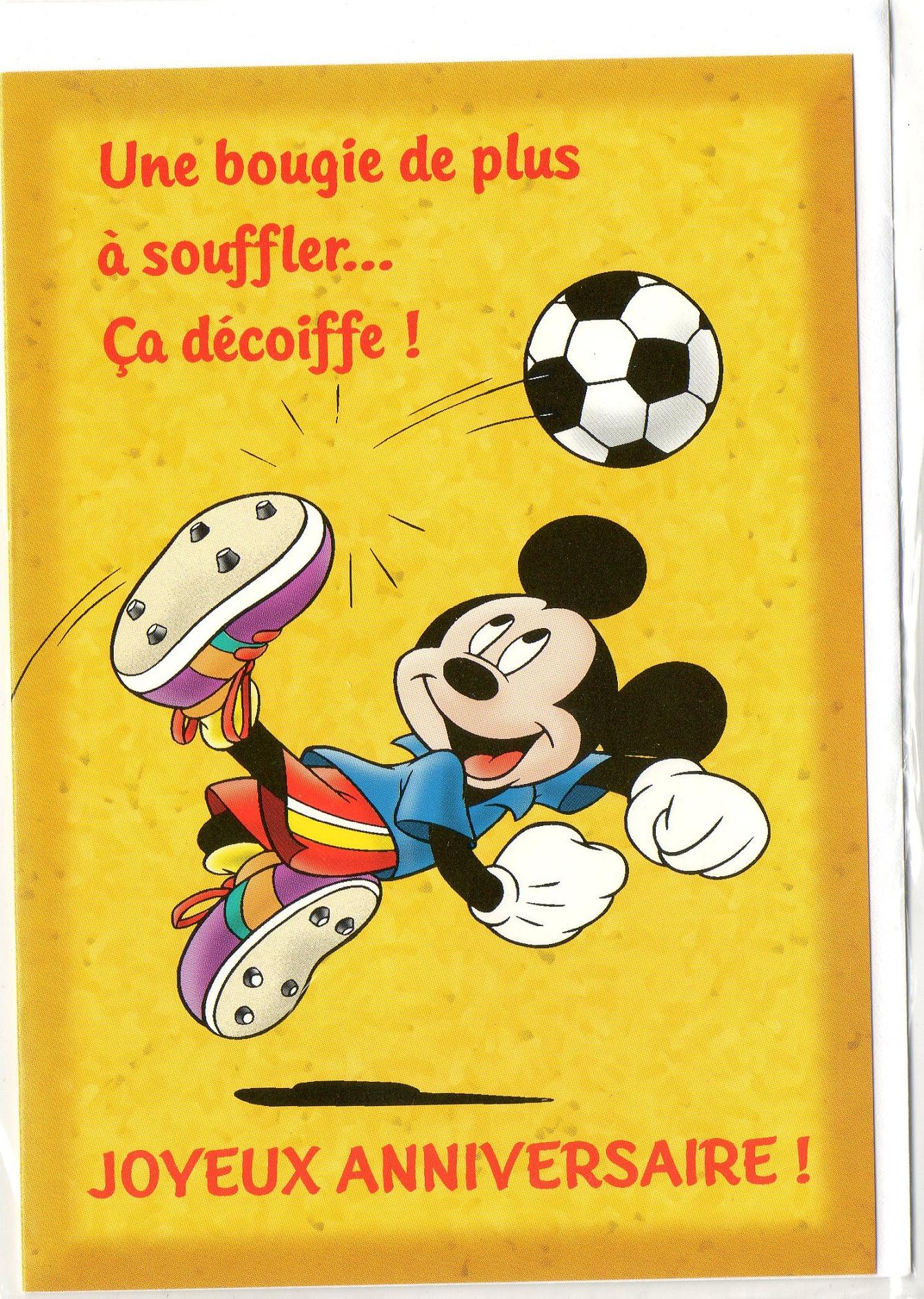 Carte Anniversaire Mickey Coleteremelly Official