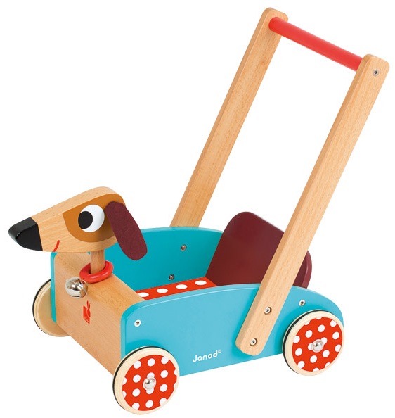 Janod Chariot De Marche Crazy Doggy J Jouet En Bois Trotteur