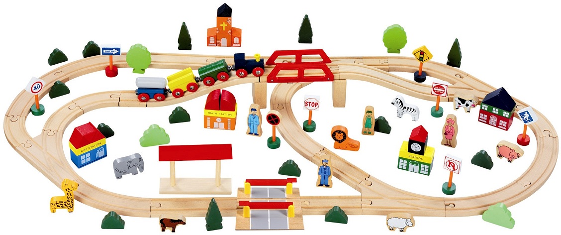 Circuit train bois grand modle, Coffret train bois rails ~ Train De Bois Jouet Circuit train bois grand modle, Coffret train bois rails ~ Train De Bois Jouet