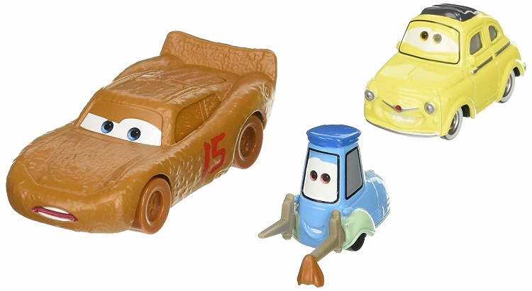 Mattel Cars Mcqueenamp; Avec Flash Luigi Guido Voiture Miniature Dxw00 kXZuPi