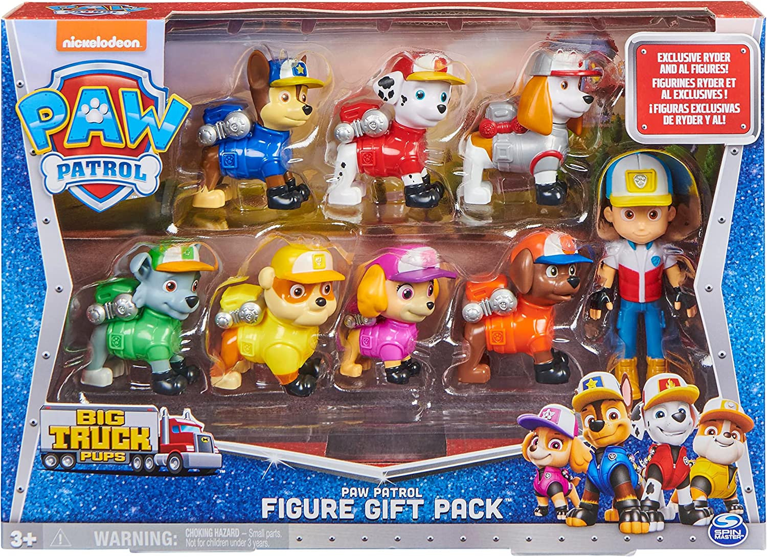Pat Patrouille Cat Pack 20140204 8 figurines Ryder 7 chiens