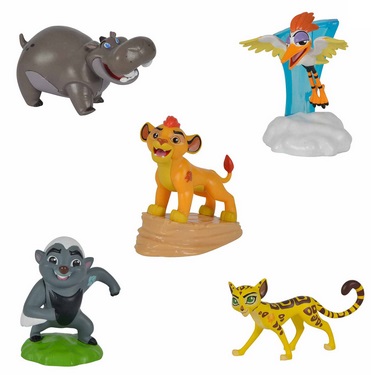 art coffret de 5 figurines la garde du roi lion kion fuli ono beshte bunga animaux disney simba