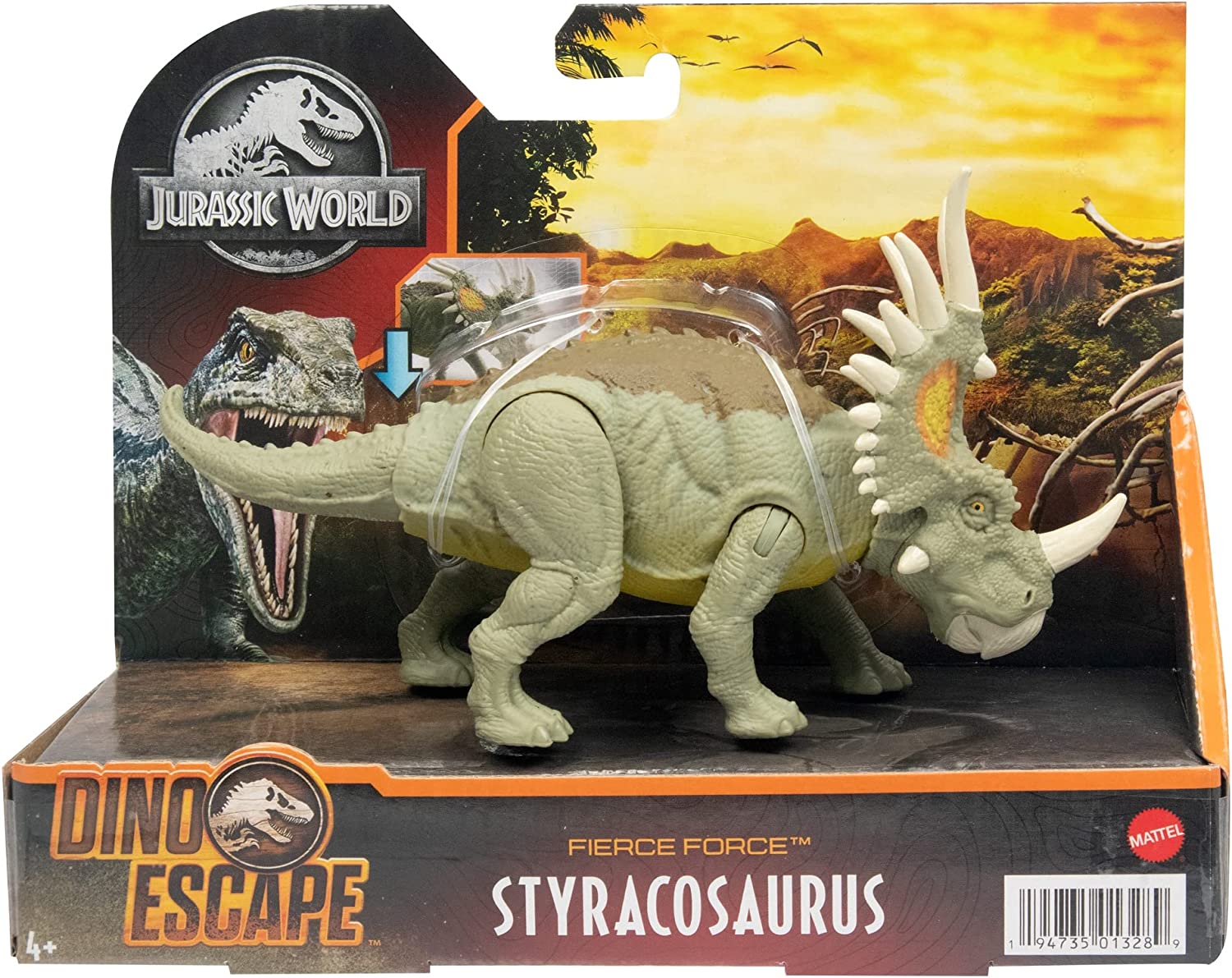 Figurine Jurassic World Vélociraptor Attack - Avec Lumières, Sons Et Réalité Augmentée - Mattel HNC11