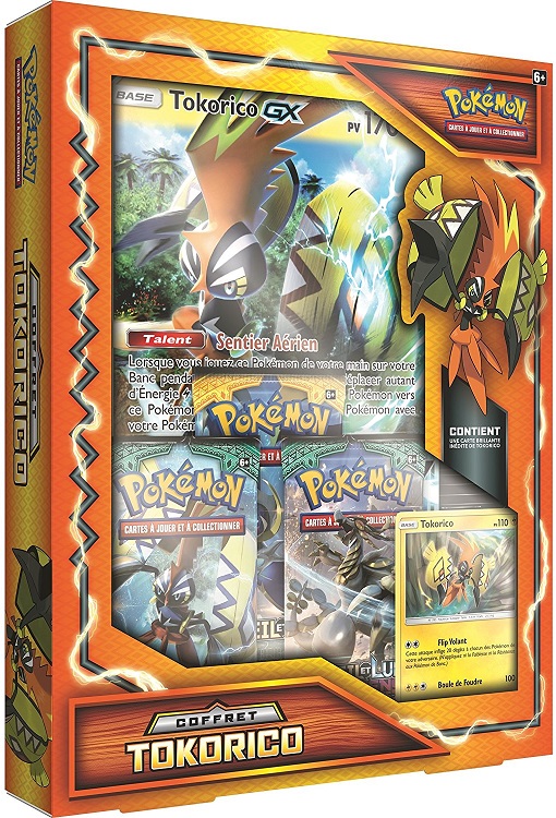 Asmodée coffret pokemon Tokorico Gx carte brillante ... Asmodée coffret pokemon Tokorico Gx carte brillante ...