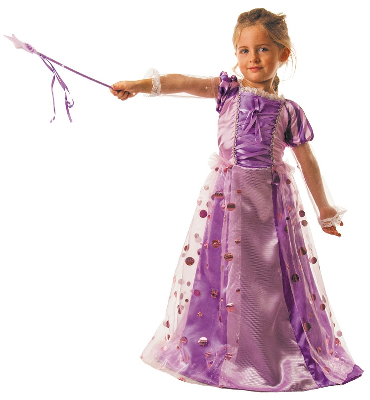 Costume Fille Princesse enchantée : Robe cerceau 7/9 ans