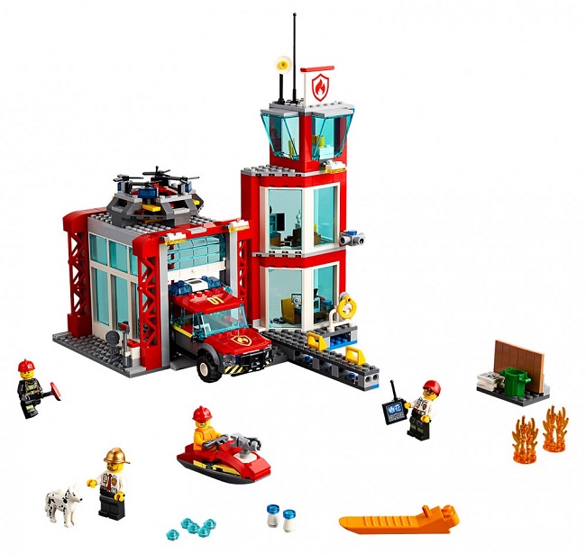 LEGO City 60215 La caserne de pompiers Jeu construction