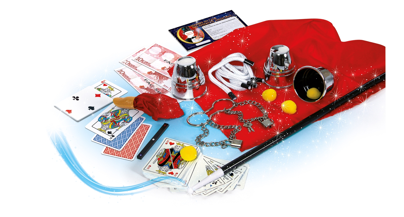 Jeu de soci?�t?� magie Clementoni 62508 les plus grands secret des magiciens coffret 40 tours