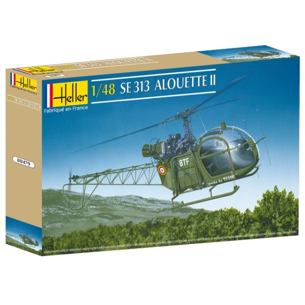 Heller 80479 maquette helicoptere SE 313 alouette II 1/48 avion