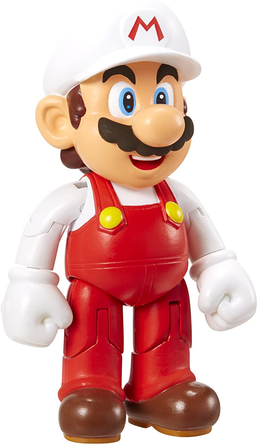 Figurine Mario de Feu Avec Fleur De Feu 10 cm + super mario jakks 86739