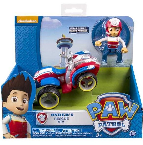 Pat patrouille ryder + quad spin master paw patrol figurine