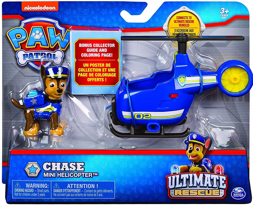 Pat patrouille chase et hélicoptère + poster paw patrol