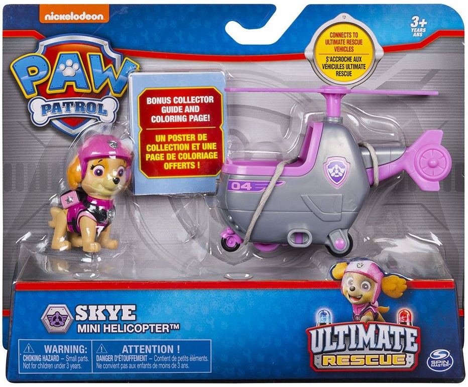 Pat patrouille stella hélicoptère + poster paw patrol