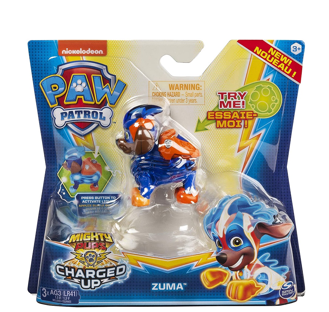 Pat patrouille mighty pups zuma avec ailes et casque ...