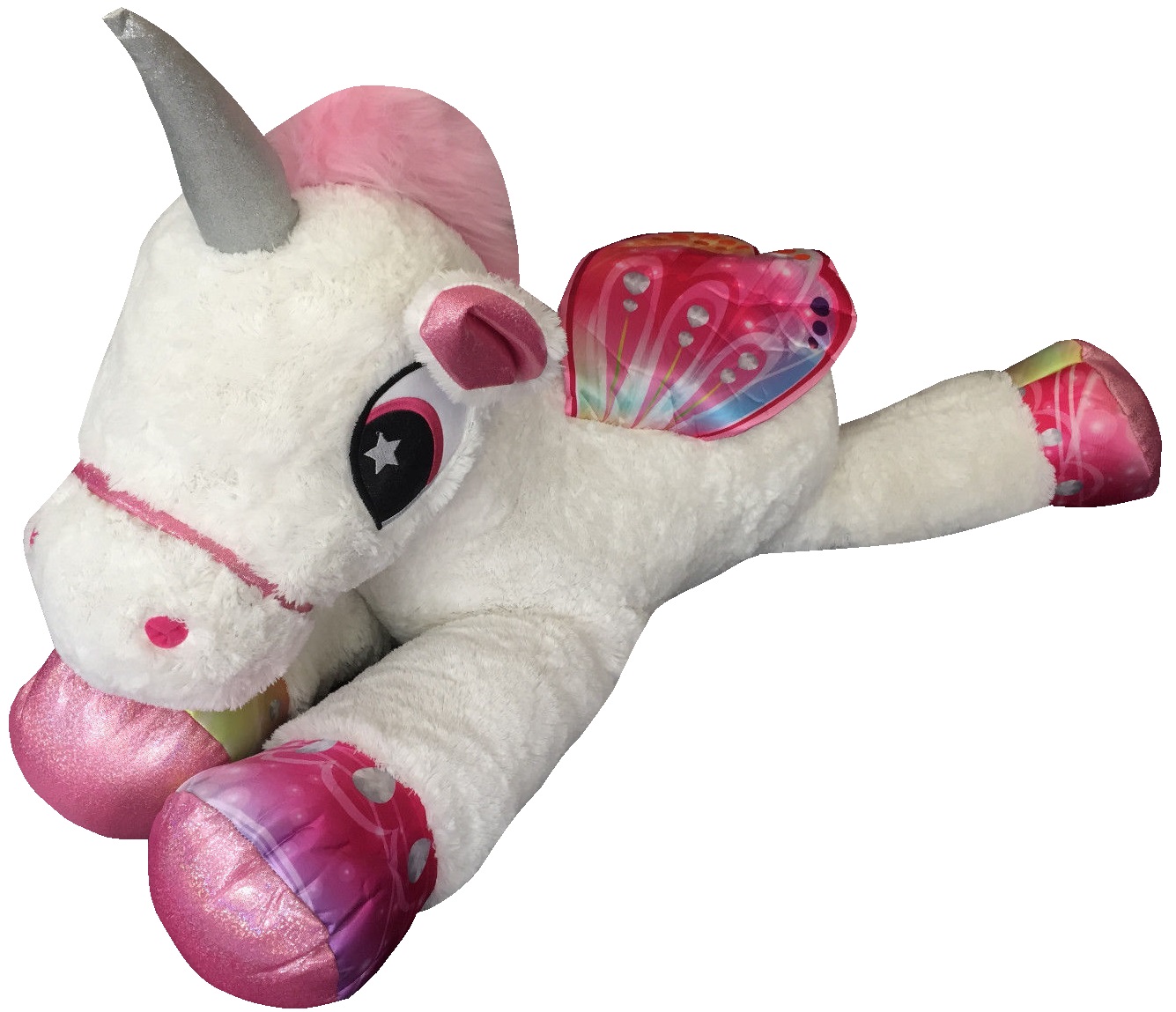 peluche licorne blanche