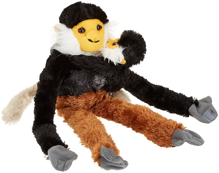 Wild Republic Peluche 48cm Singe Et Bebe Douc Langur