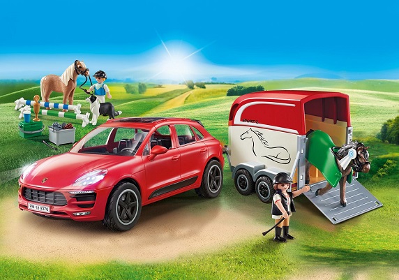 Playmobil 9376 Porsche Macan GTS avec remorque à chevaux