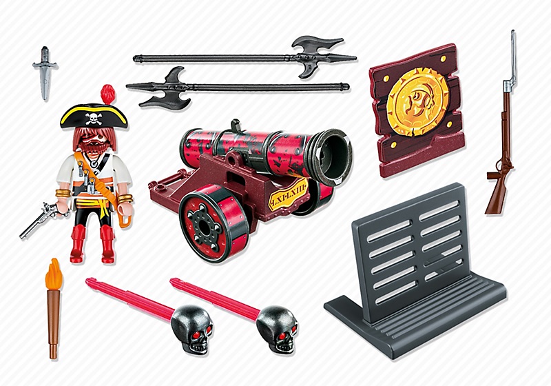 6163 Pirate avec Canon Rouge : 12.99 EUR