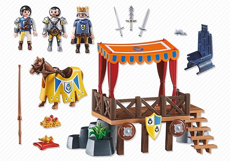 Playmobil 6695 : Super 4 : Tribune royale avec Alex Jeux et jouets Playmobil