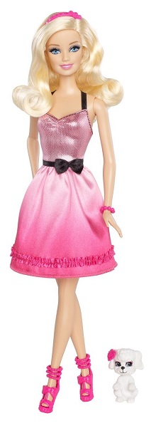 barbie avec chien et chiot