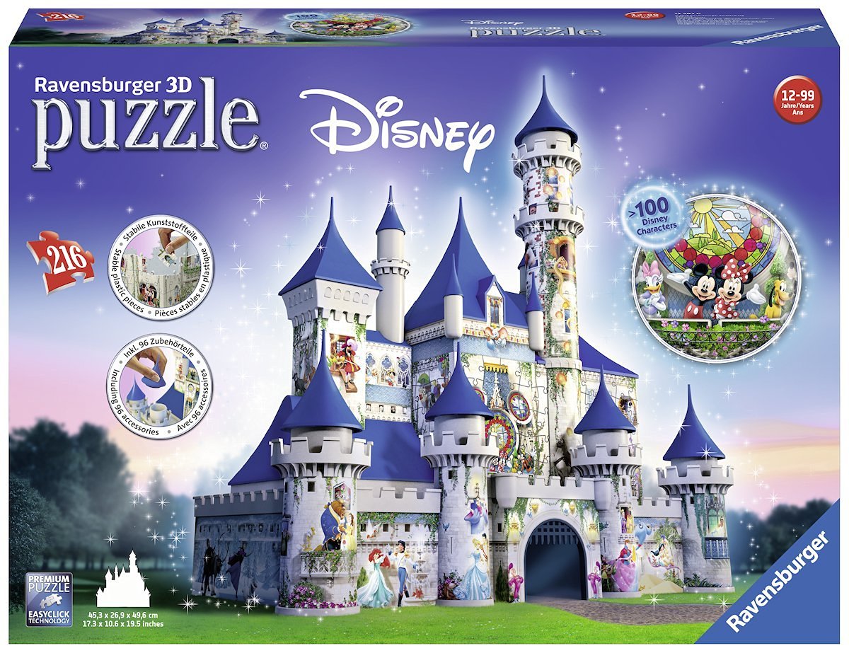 Ravensburger 125876 château de disney 216 pièces puzzle 3d