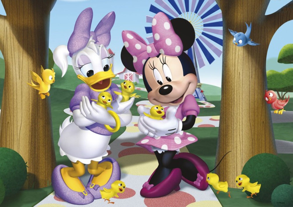 Jumbo 17260B puzzle daisy minnie et les oiseaux 50 pièces