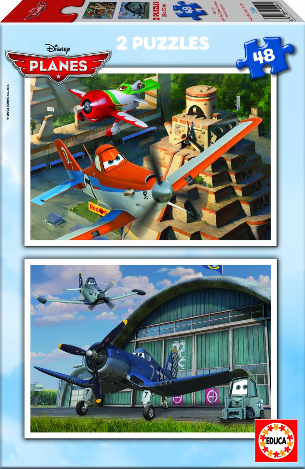 Educa 15566 puzzle enfant Disney avion planes 2 x 48 pièces