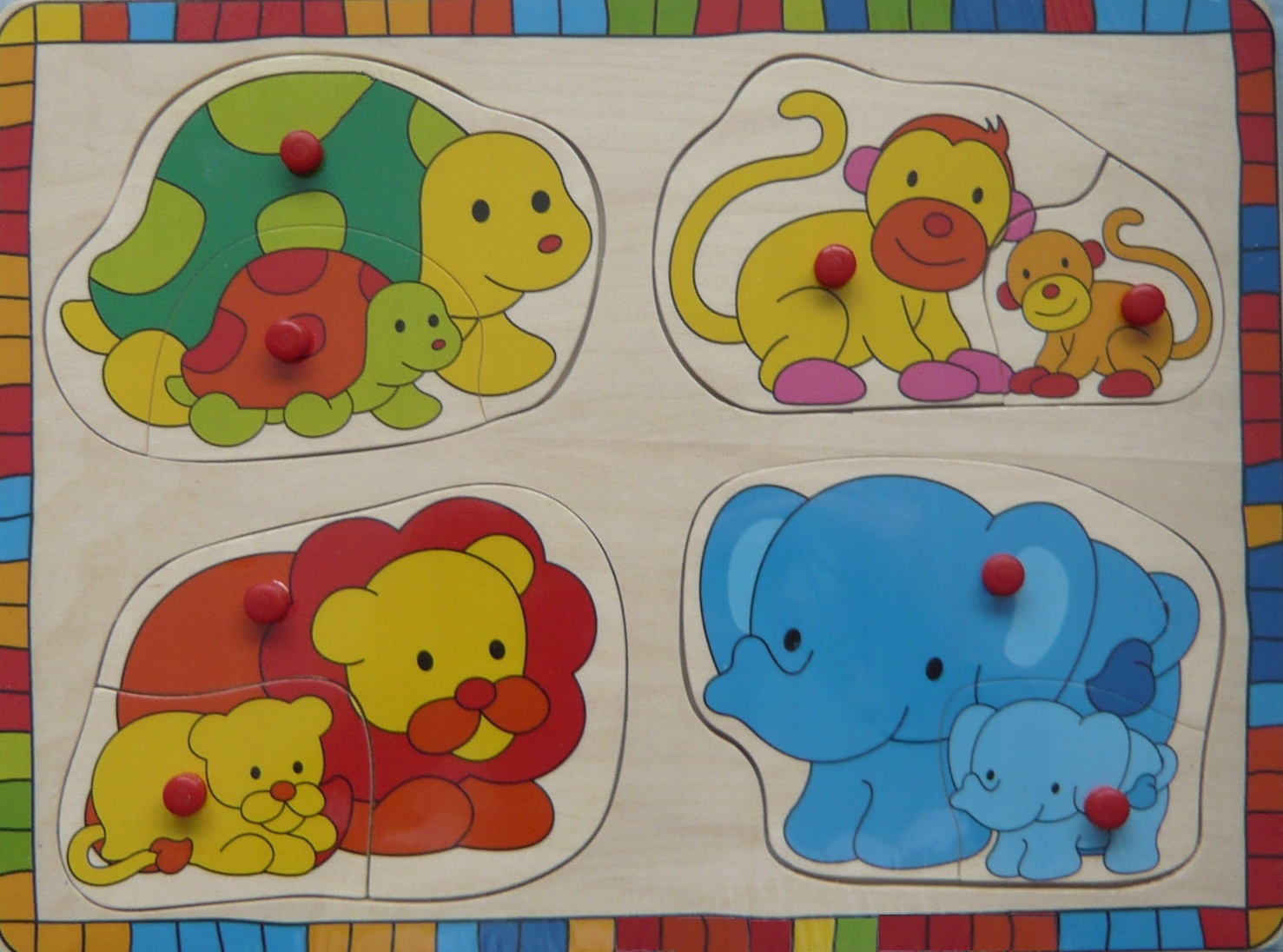Toys d Puzzle 8 Pieces Bouton Animaux Sauvages Toys d Puzzle 8 Pieces Bouton Animaux Sauvages